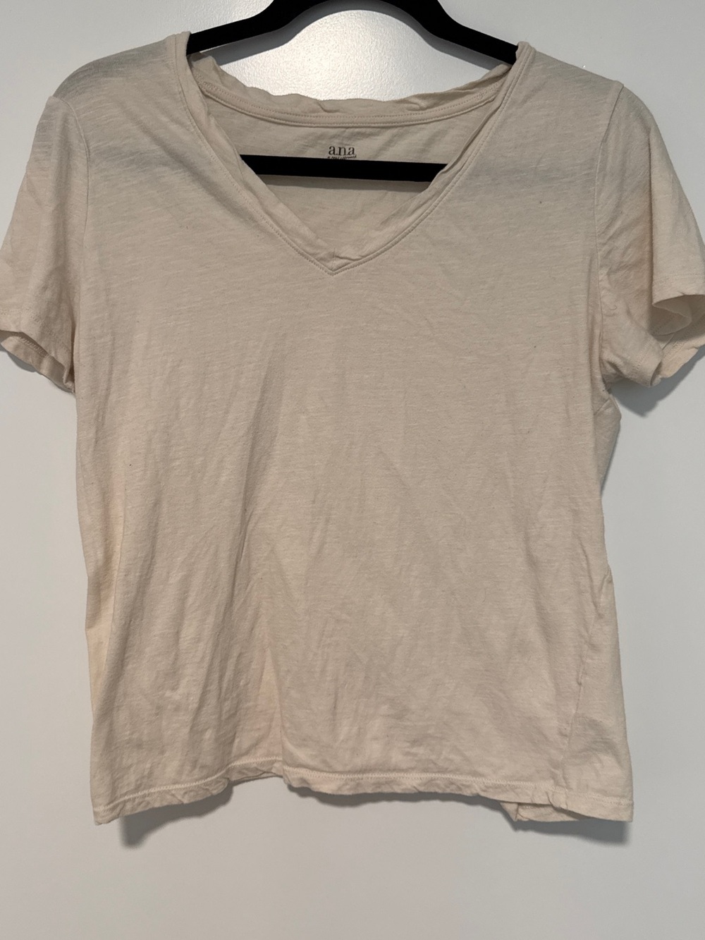 a.n.a Men's Short Sleeve V-Neck Tee - Off-White